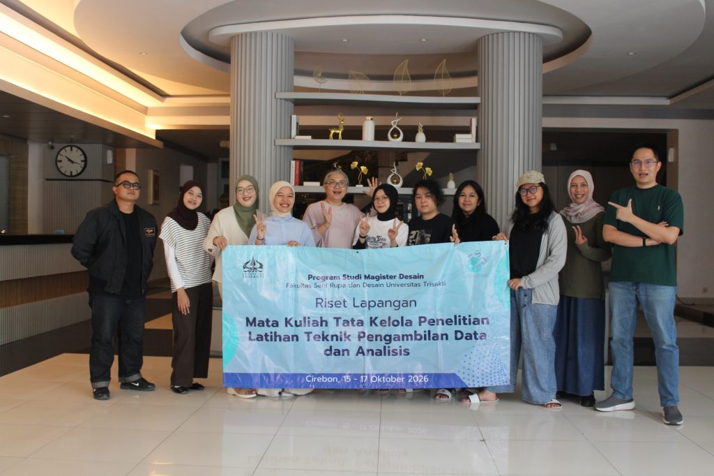 Program Studi Magister Desain FSRD Universitas Trisakti berupaya memperkuat kompetensi mahasiswa dalam Tata Kelola Penelitian